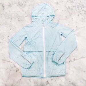 🦄 Lululemon IVIVVA kids wind & rain resistant lightweight Zip-Up Hooded jacket 🦄